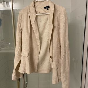 Lulus baige linen blazer